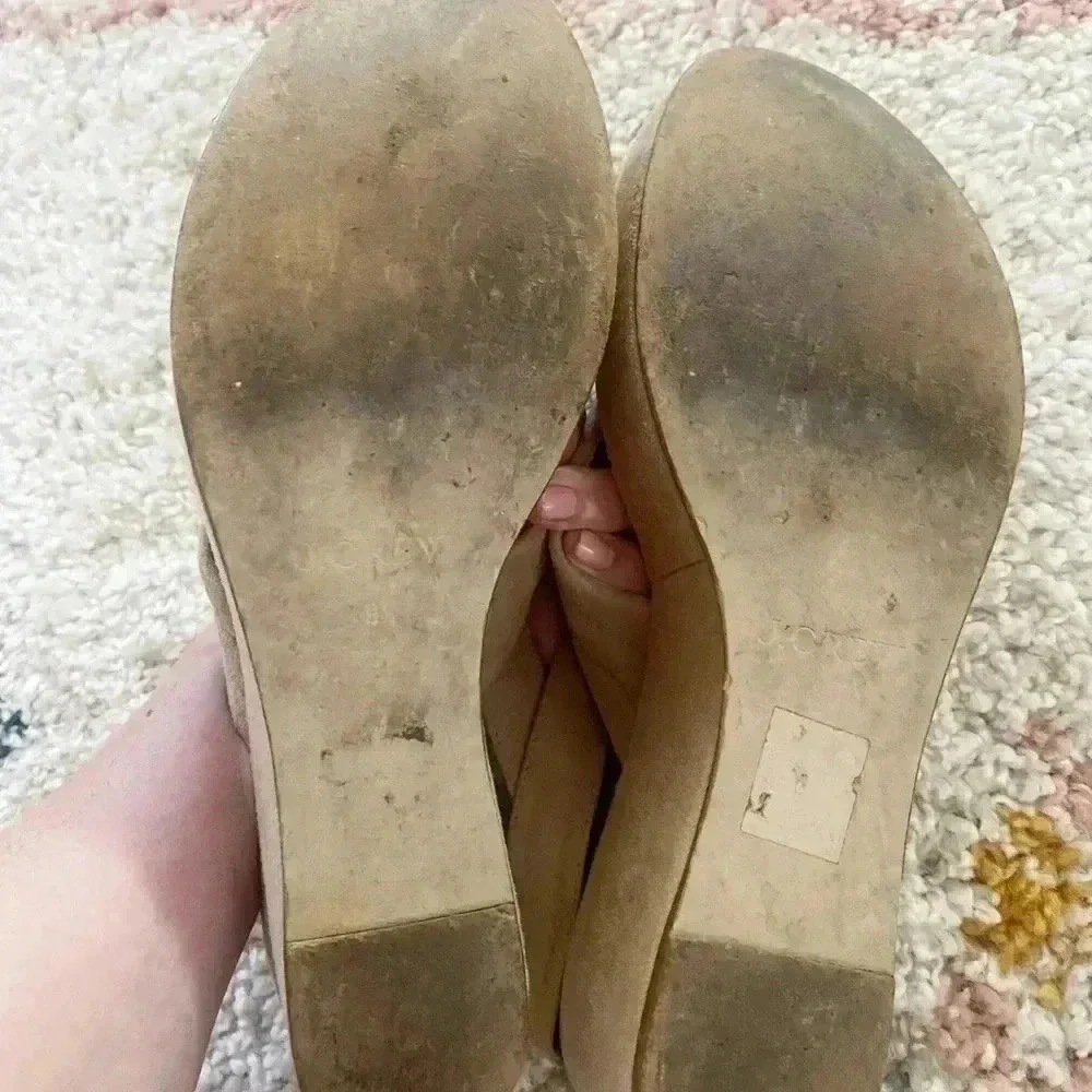 J.Crew‎ suede platform sandals 8.5
